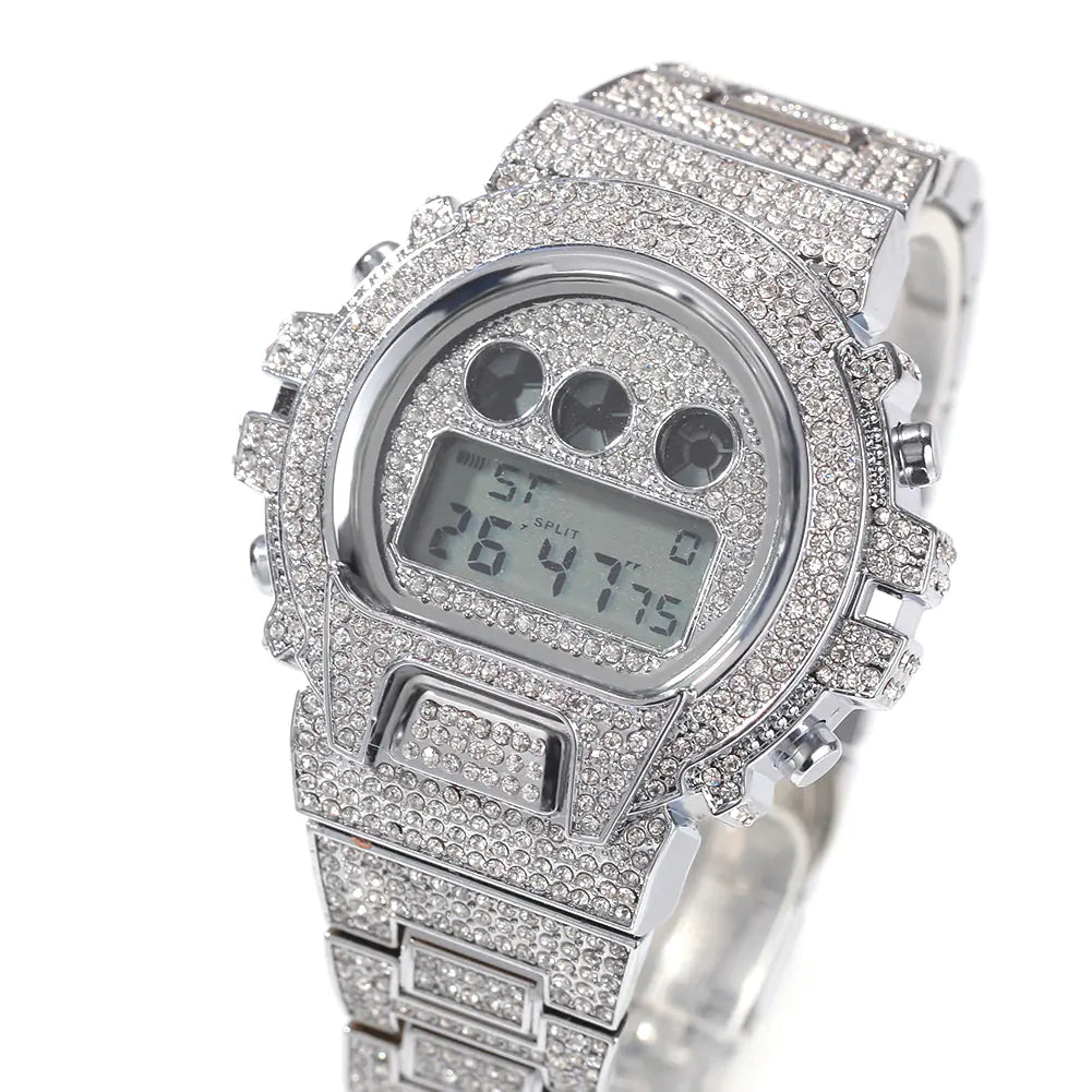 Luxury Diamond-Studded Hip Hop Men's Watch
