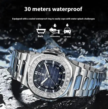 Men's Luxury Waterproof Luminous Quartz Watch