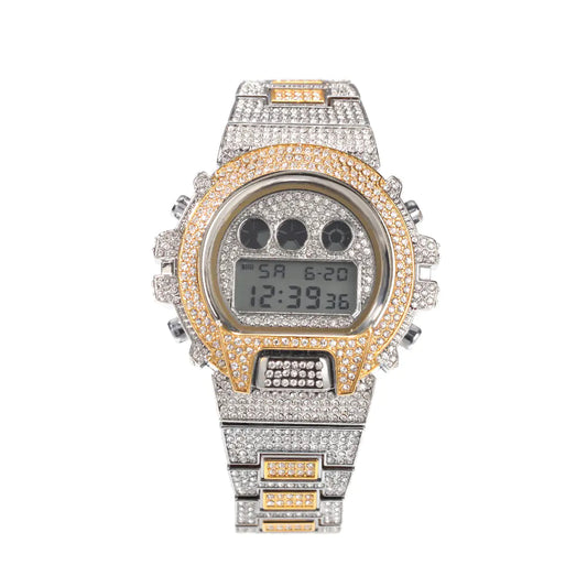 Luxury Diamond-Studded Hip Hop Men's Watch