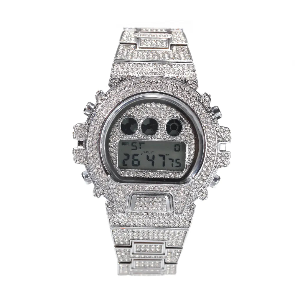Luxury Diamond-Studded Hip Hop Men's Watch